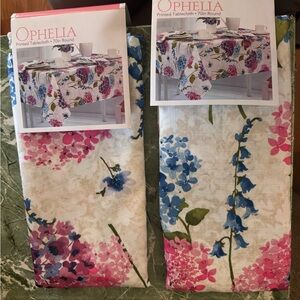 Floral Colorful Spring Hydrangea Flowers 70Rd Party Tablecloth 2 Included!